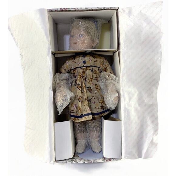Gustave Wolff Janie Porcelain Doll Wimbledon Collection Original Box & COA 20" - Picture 11 of 12